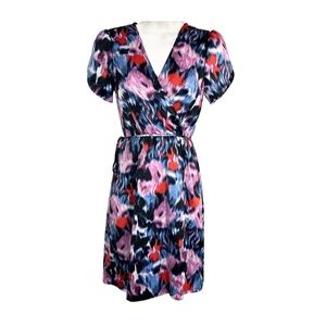 Banana Republic Faux Wrap Satin Dress 00P